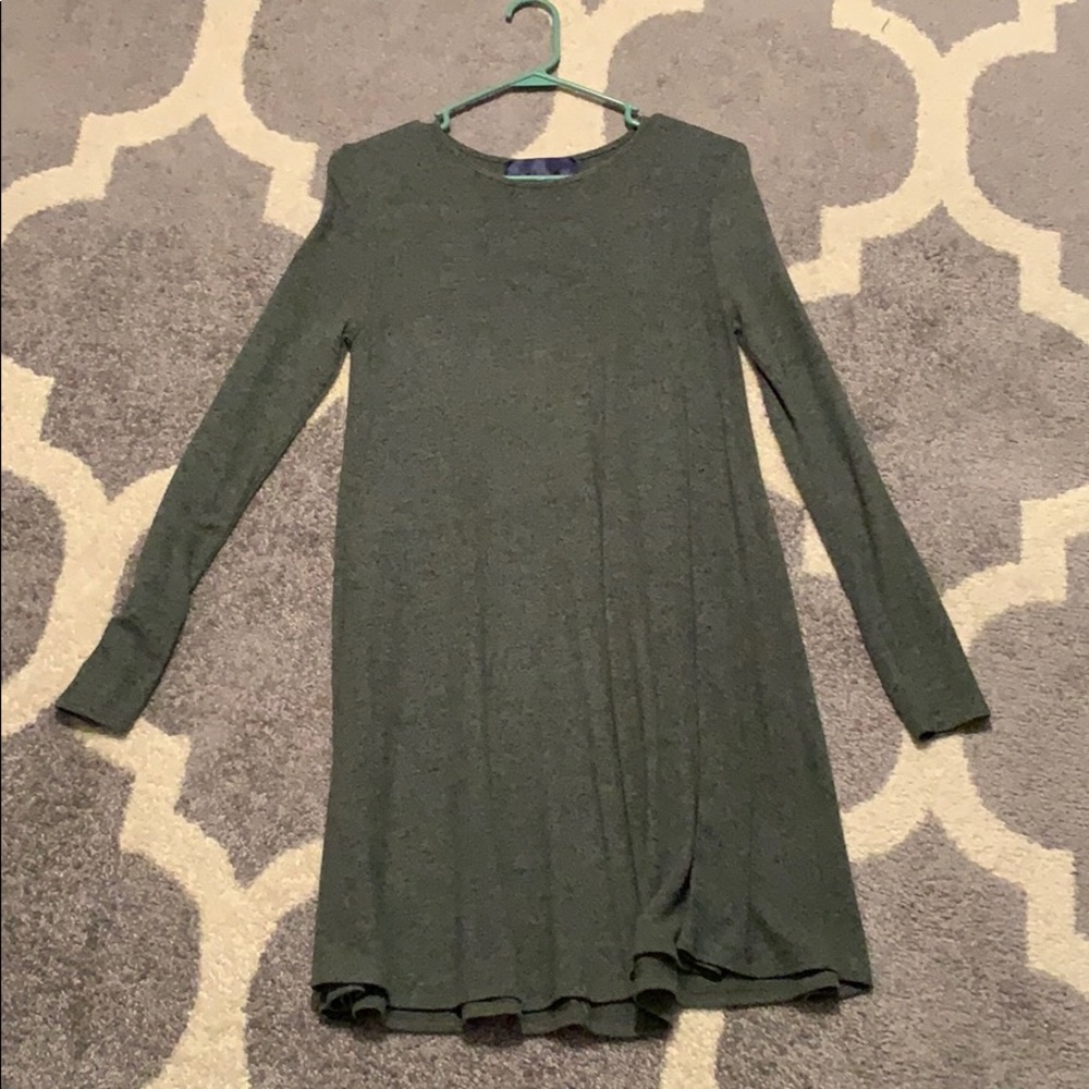 Green Fleece Dress